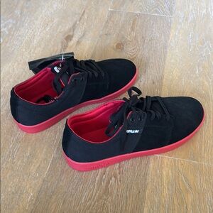 NIB Terry Kennedy x Supra Black and Red Stacks Sneakers